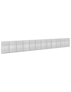 Gabione con Filo da 5 mm e Rete da 5x2,5 cm 1200x30x150 cm 2