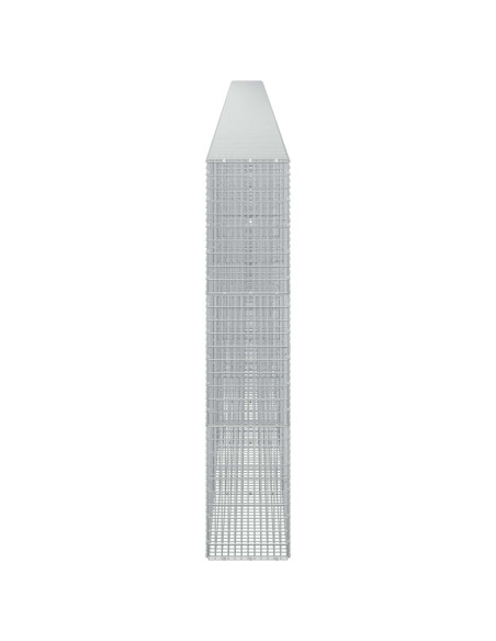 Gabione con Filo da 5 mm e Rete da 5x2,5 cm 1200x30x150 cm