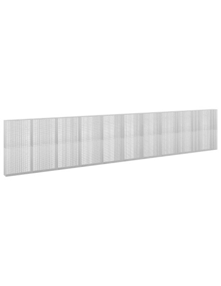 Gabione con Filo da 5 mm e Rete da 5x2,5 cm 1050x30x200 cm