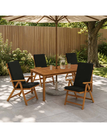 Cuscino per sedia a schienale alto GEMERT 4 pz 100% Poliestere