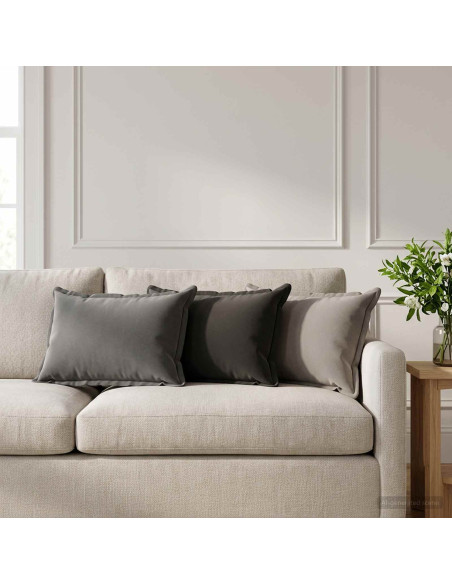Cuscino 2 pz HOUTEN Grigio 40 x 60 cm Poliestere