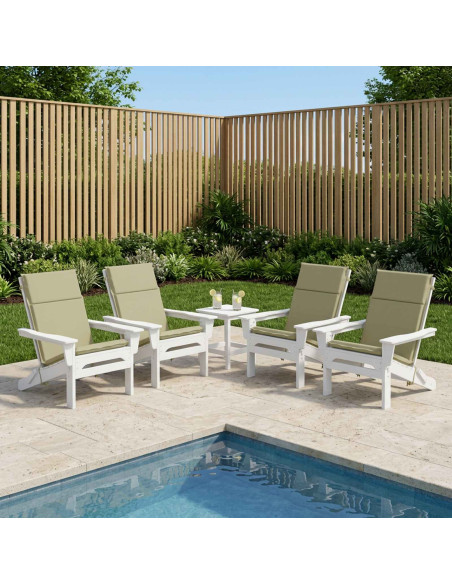 Cuscino per sedia a schienale alto GEMERT 6 pz 100% Poliestere