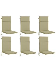 Cuscino per sedia a schienale alto GEMERT 6 pz 100% Poliestere 2