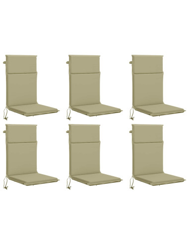 Cuscino per sedia a schienale alto GEMERT 6 pz 100% Poliestere