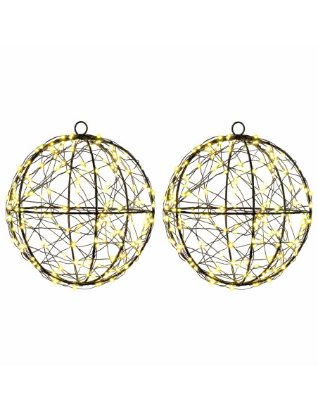 Luce a punta di Natale 2 pz 400 LED Bianco caldo Ø 20 x 22 cm