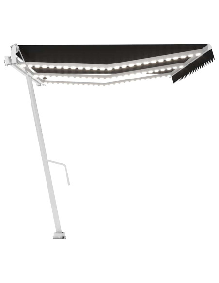 Tenda Automatica con Sensore Vento e LED 600x300 cm Antracite