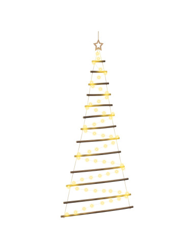 Albero di Natale appeso 180 cm 100 LED Bianco caldo