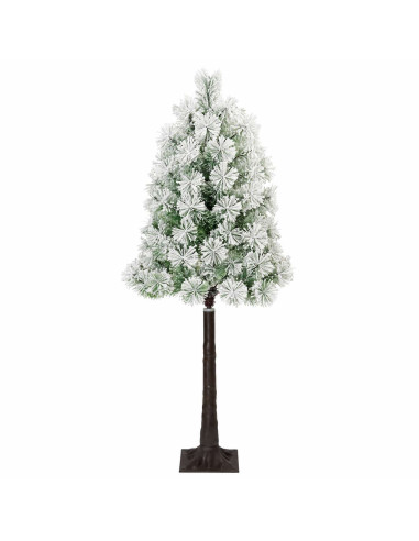 Albero di Natale artificiale con rami snodati e palline 120 cm