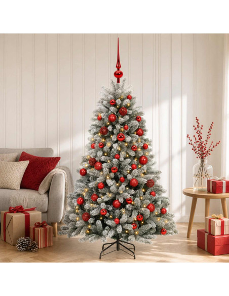Albero di Natale Artificiale con Palline 120 cm 150 LED