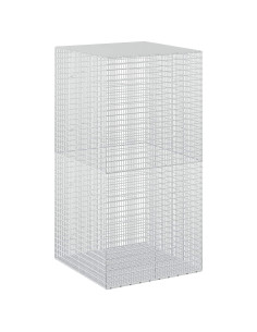 Gabione con Filo da 5 mm e Rete da 5x2,5 cm 100x100x200 cm 2