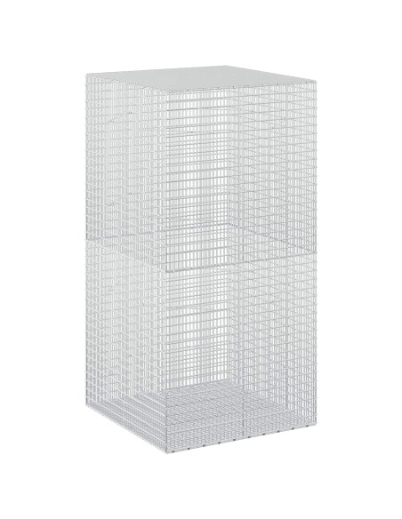 Gabione con Filo da 5 mm e Rete da 5x2,5 cm 100x100x200 cm