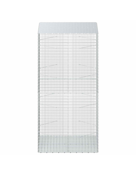 Gabione con Filo da 5 mm e Rete da 5x2,5 cm 100x100x200 cm