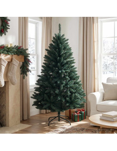 Albero di Natale Artificiale con Rami Pieghevoli 150 cm PVC