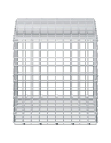 Gabione con filo da 5 mm e rete da 5x5 cm 50x100x50 cm