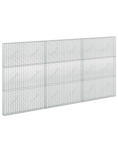 Gabione con Filo da 5 mm e Rete da 5x2,5 cm 300x10x150 cm 2