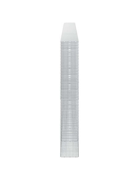 Gabione con Filo da 5 mm e Rete da 5x2,5 cm 650x30x200 cm
