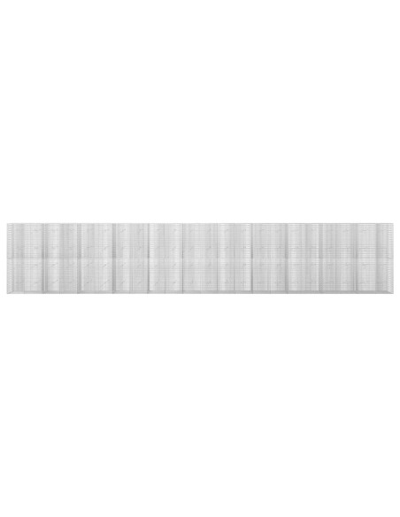 Gabione con Filo da 5 mm e Rete da 5x2,5 cm 1100x20x200 cm