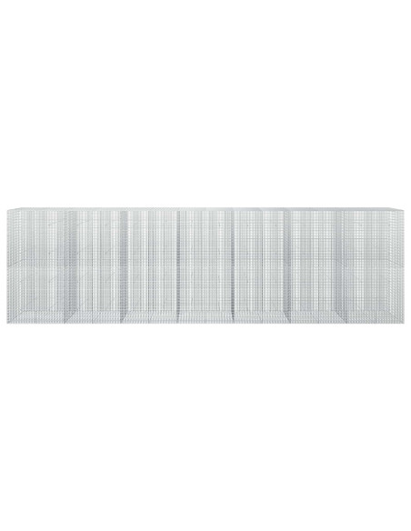 Gabione con Filo da 5 mm e Rete da 5x2,5 cm 700x30x200 cm