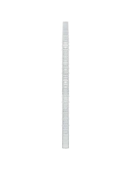 Gabione con Filo da 5 mm e Rete da 5x2,5 cm 300x10x200 cm