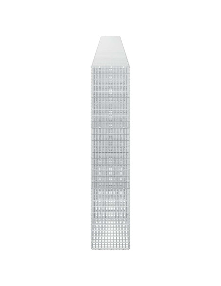 Gabione con Filo da 5 mm e Rete da 5x2,5 cm 700x30x150 cm