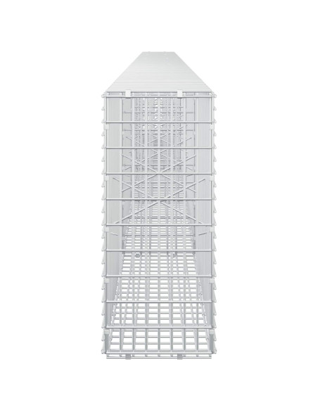 Gabione con Filo da 5 mm e Rete da 5x2,5 cm 500x20x50 cm