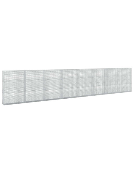 Gabione con Filo da 5 mm e Rete da 5x2,5 cm 800x30x150 cm