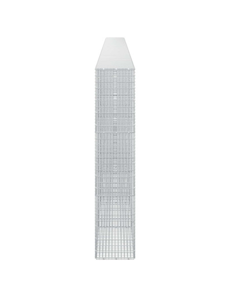 Gabione con Filo da 5 mm e Rete da 5x2,5 cm 800x30x150 cm