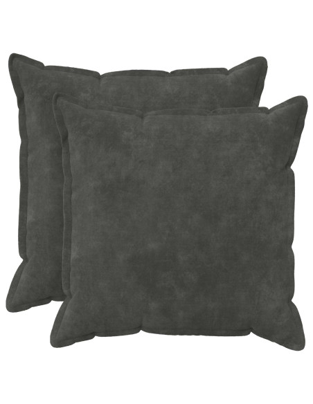 Cuscino 2 pz HOUTEN Antracite 80 x 80 cm Fleece in microfibra