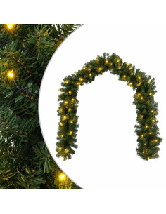 Ghirlanda di Natale Verde 270 cm PVC 50 LED 2