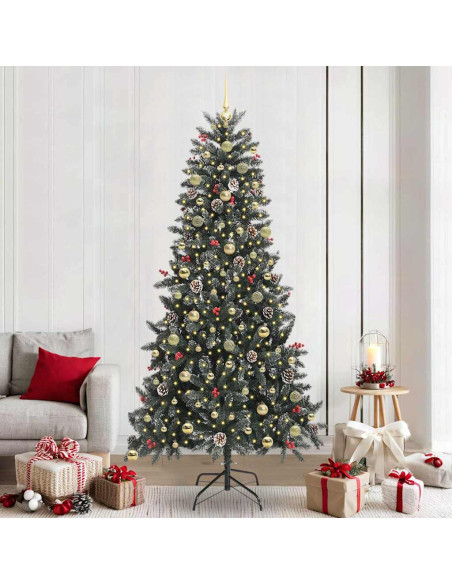 Albero di Natale artificiale con 300 LED Verde 240 cm