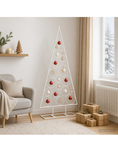 Albero di Natale in Metallo con Supporto Circolare KUOPIO