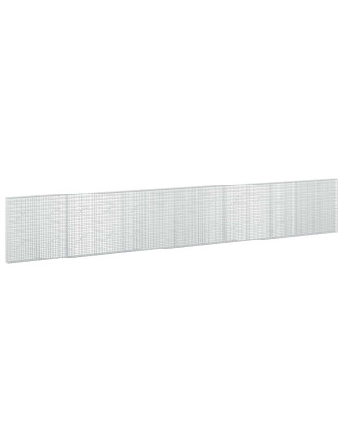 Gabione con Filo da 5 mm e Rete da 5x2,5 cm 650x10x100 cm