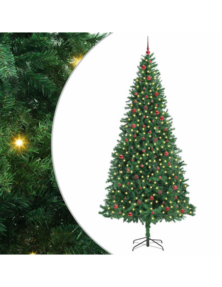 Albero di Natale artificiale con 300 LED Verde 300 cm