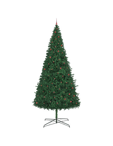 Albero di Natale con luci a corde decorative Verde 400 cm PVC