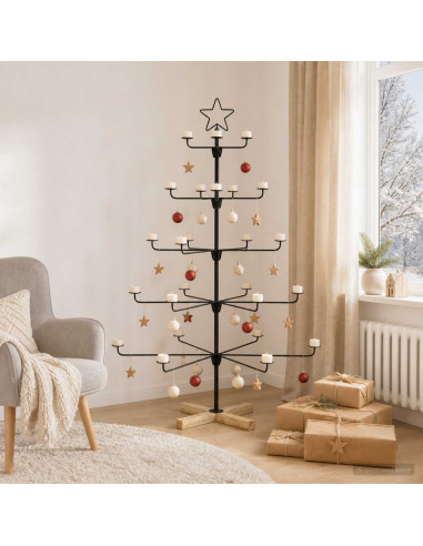 Albero di Natale in Metallo con Supporto KUOPIO 125 cm