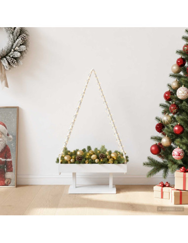 Albero di Natale in metallo con supporto KUOPIO 90 cm Acciaio