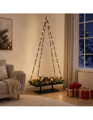 Albero di Natale in metallo con supporto KUOPIO 210 cm Acciaio