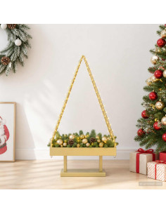 Albero di Natale in metallo con supporto KUOPIO 90 cm Acciaio