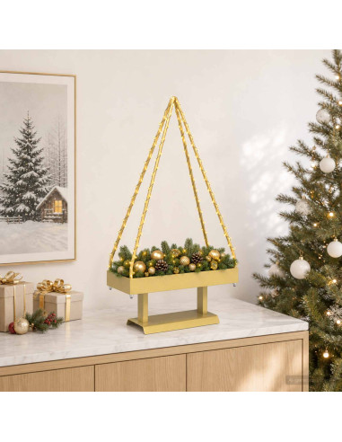 Albero di Natale in metallo con supporto KUOPIO 60 cm Acciaio