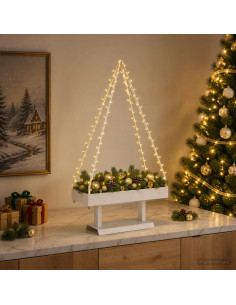 Albero di Natale in metallo con supporto KUOPIO 60 cm Acciaio