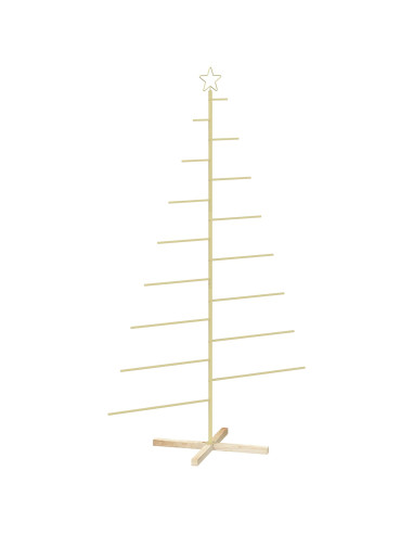 Albero di Natale in metallo con supporto KUOPIO 210 cm Acciaio