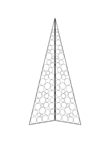 Albero di Natale in metallo KUOPIO 210 cm Acciaio Nero