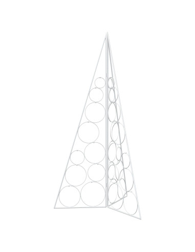Albero di Natale in metallo KUOPIO 100 cm Acciaio Bianco