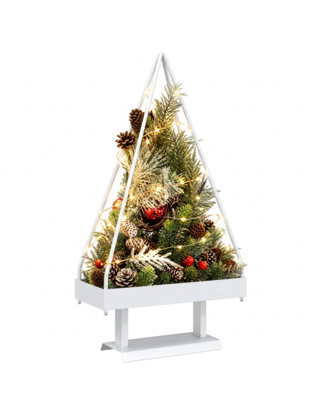Albero di Natale in metallo con supporto KUOPIO 90 cm Acciaio