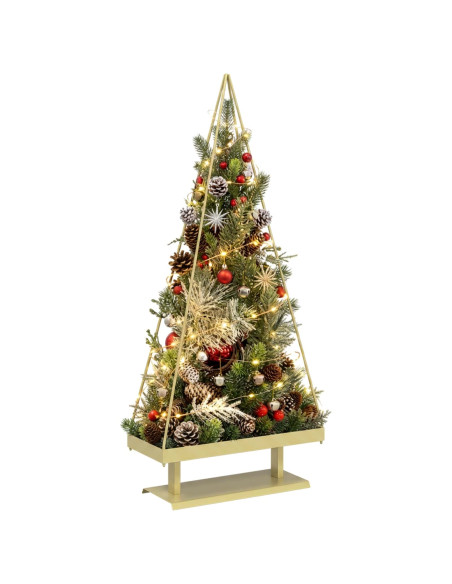 Albero di Natale in metallo con supporto KUOPIO 150 cm Acciaio