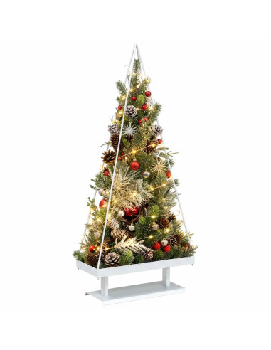Albero di Natale in metallo con supporto KUOPIO 150 cm Acciaio