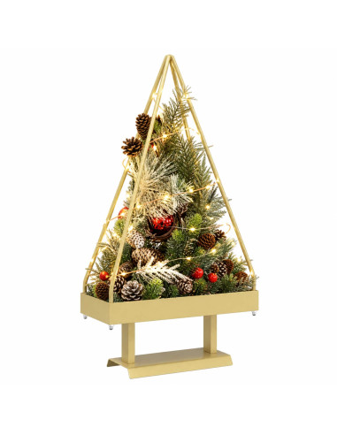 Albero di Natale in metallo con supporto KUOPIO 60 cm Acciaio