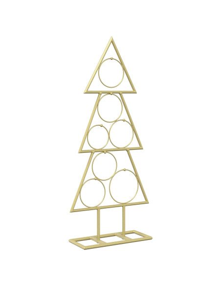 Albero di Natale in metallo con supporto KUOPIO 60 cm Acciaio