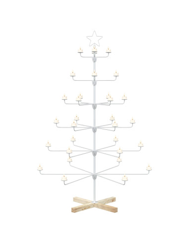 Albero di Natale in Metallo con Supporto KUOPIO 150 cm Acciaio