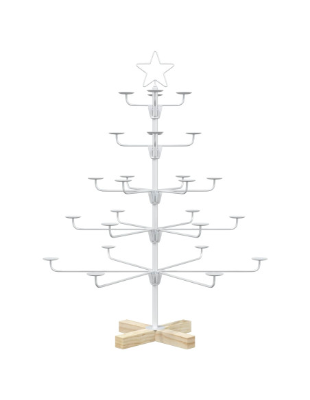 Albero di Natale in Metallo con Supporto KUOPIO 90 cm Acciaio